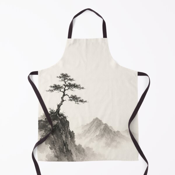 Item preview, Lone Pine Sumi-e Mountain Ink Wash designed and sold by Sarcastic designs.