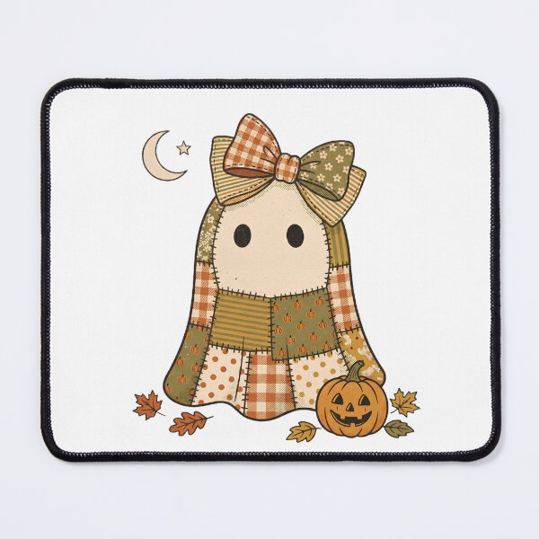 Item preview, Vintage Patchwork Autumn Ghost with Bow designed and sold by abdelski.