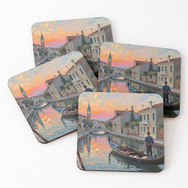 Item preview, Golden Hour Canal Serenade designed and sold by BandEstudio.