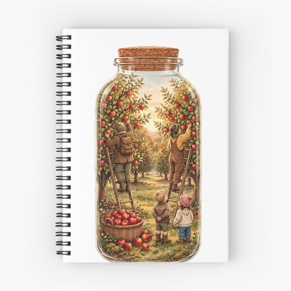 Item preview, Apple Picking in a Jar - Cozy Fall Orchard Family Autumn designed and sold by Neurospicy Trolls.
