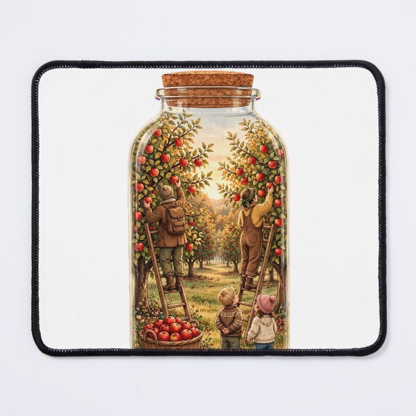 Item preview, Apple Picking in a Jar - Cozy Fall Orchard Family Autumn designed and sold by Neurospicy Trolls.