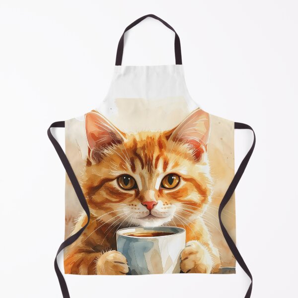 Item preview, Copy of Cozy Cat Holding Warm Coffee Mug Watercolor designed and sold by BetweenForms.