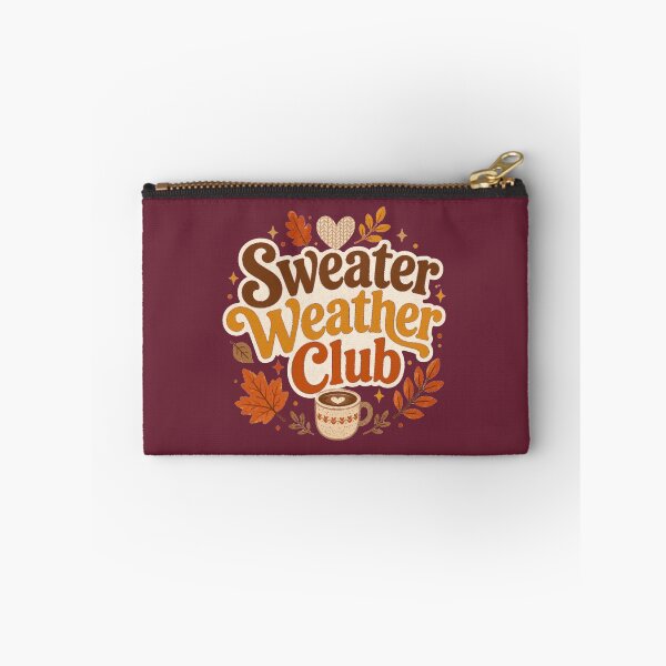 Item preview, Sweater Weather Club Cute Cozy Fall Design – Mulled Burgundy designed and sold by Bright Little Things.
