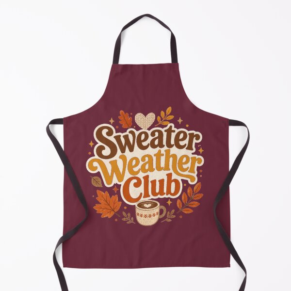 Item preview, Sweater Weather Club Cute Cozy Fall Design – Mulled Burgundy designed and sold by Bright Little Things.