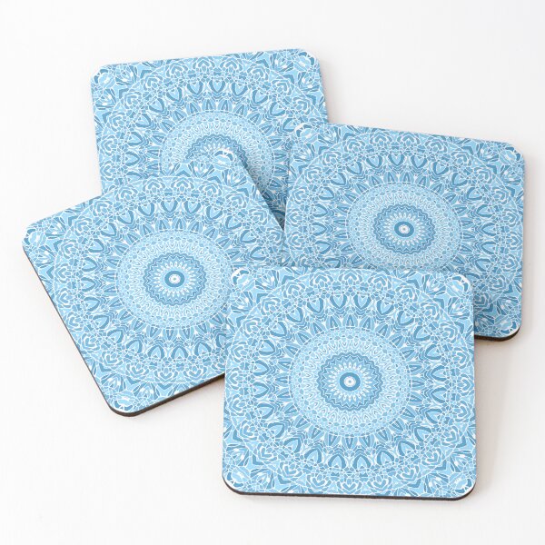 Item preview, Bluer Than Blue Mandala designed and sold by Kelly Dietrich Mandala & Fractal Art.