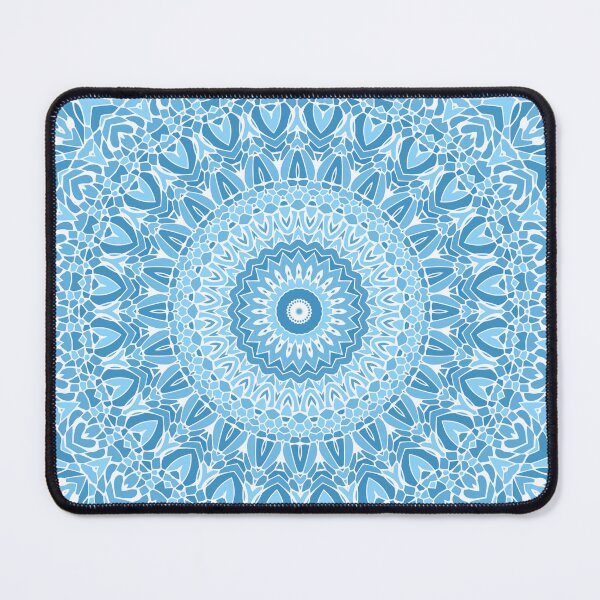 Item preview, Bluer Than Blue Mandala designed and sold by Kelly Dietrich Mandala & Fractal Art.