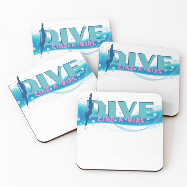 Item preview, Dive Like a Girl! designed and sold by With-Odin.