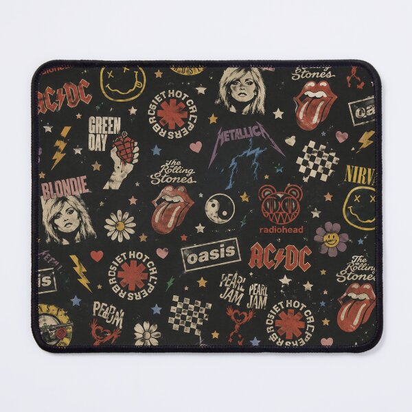 Item preview, 90s Alternative Rock Band Collage Vintage Concert Graphic Tee designed and sold by TM DESIGNS AND MORE.