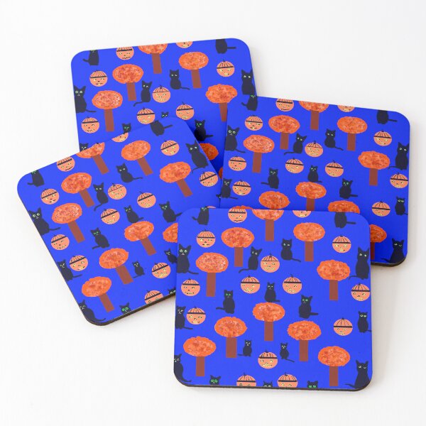 Item preview, Halloween Cats and Pumpkins designed and sold by Elaine M Hayward .