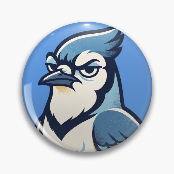 Item preview, Grumpy Blue Jay – Tiny Bird Big Attitude designed and sold by JenniferMoren.
