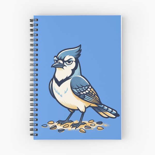 Item preview, Grumpy Blue Jay – Tiny Bird Big Attitude designed and sold by JenniferMoren.