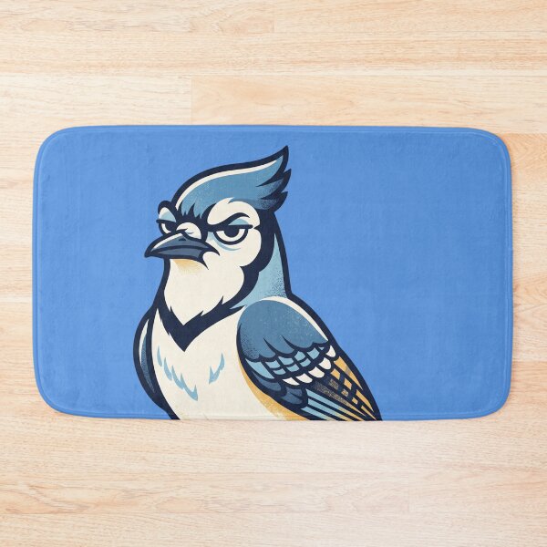 Item preview, Grumpy Blue Jay – Tiny Bird Big Attitude designed and sold by JenniferMoren.