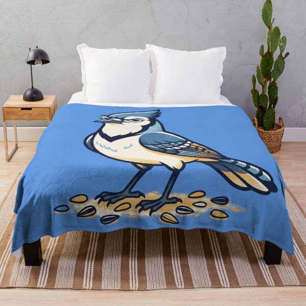 Item preview, Grumpy Blue Jay – Tiny Bird Big Attitude designed and sold by JenniferMoren.