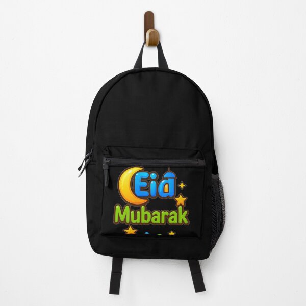 Item preview, Bold & Bubbly "Eid Mubarak" Cartoon Moon & Lantern designed and sold by D-Islamic.