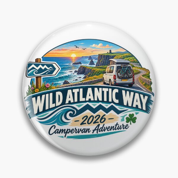 Item preview, Campervan Ireland Atlantic Way 2026 designed and sold by REAL IRISH GIFTS.