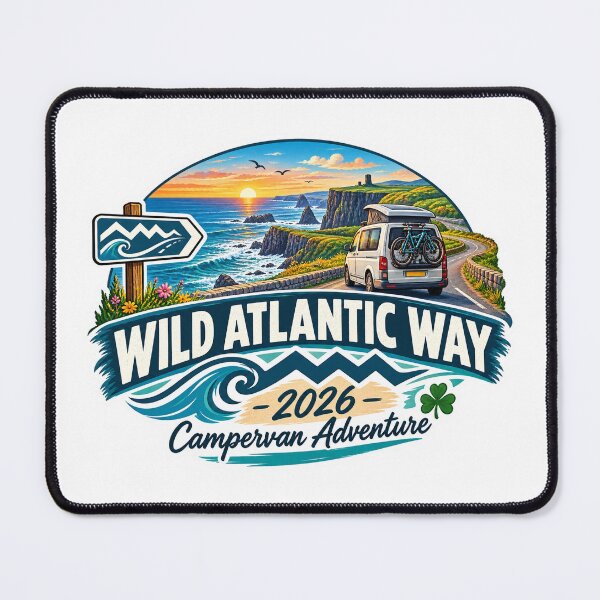 Item preview, Campervan Ireland Atlantic Way 2026 designed and sold by REAL IRISH GIFTS.