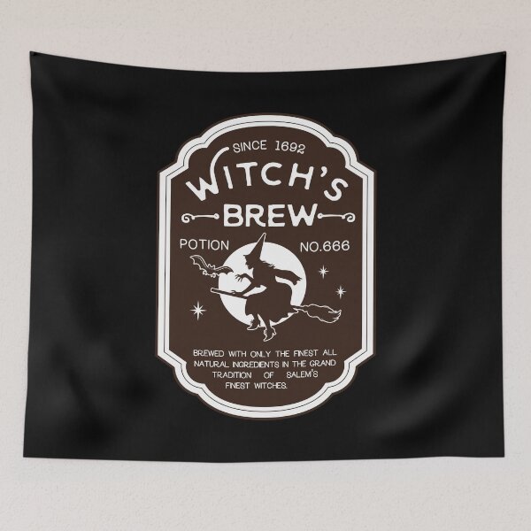 Item preview, Witch's Brew Potion No. 666 Vintage Label Design designed and sold by Roadkill Creations.
