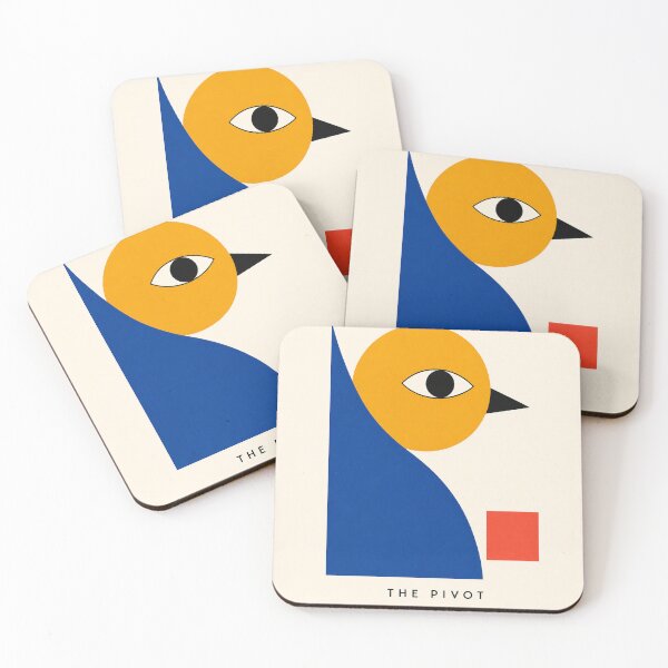 Item preview, Geometric Mid-Century Bird Art — The Pivot designed and sold by Filora Atelier | Bird Art.
