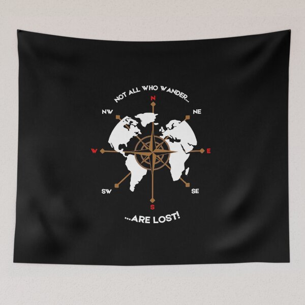 Item preview, Not All Who Wander Are Lost Compass Travel designed and sold by SteCreator.