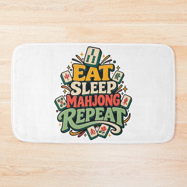 Item preview, Eat Sleep Mahjong Repeat, Mahjong Tile Game Players Performance Funny Gaming Humor Lovers  designed and sold by Teeture.