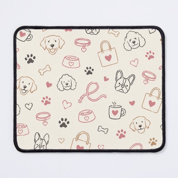 Item preview, Dog Mom Puppy Love Paw Print Cute Pet Pattern Graphic Tee designed and sold by TM DESIGNS AND MORE.
