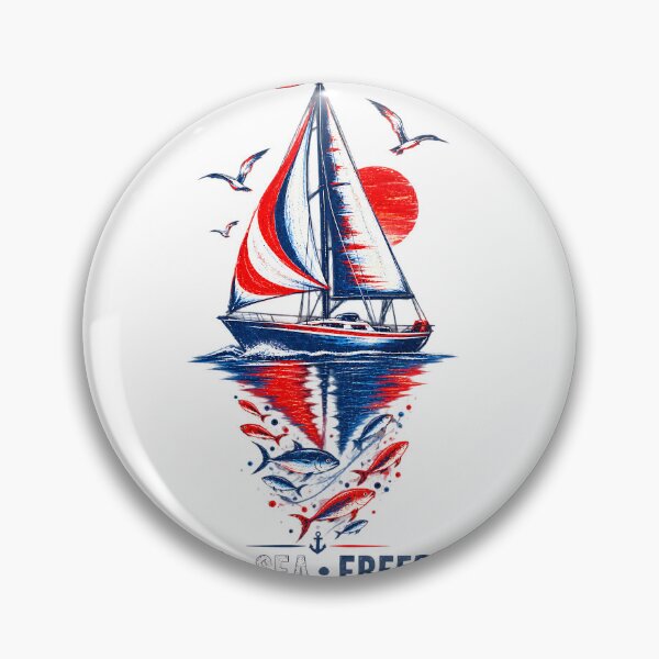 Item preview, Sail • Sea • Freedom | Sailboat & Ocean Design designed and sold by NucciCollective.