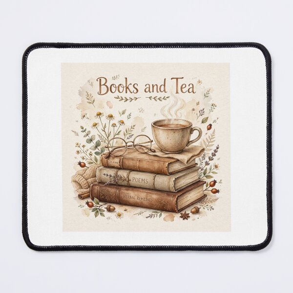 Item preview, Books and Tea Cozy Aesthetic Cottagecore Art Print designed and sold by Softlife by Harvir.