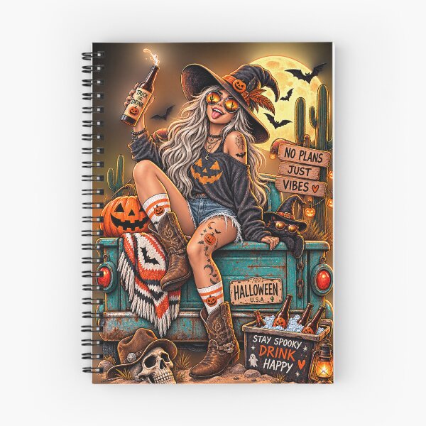 Item preview, No Plans Just Vibes – Western Halloween Witch designed and sold by Cardio Boutique.