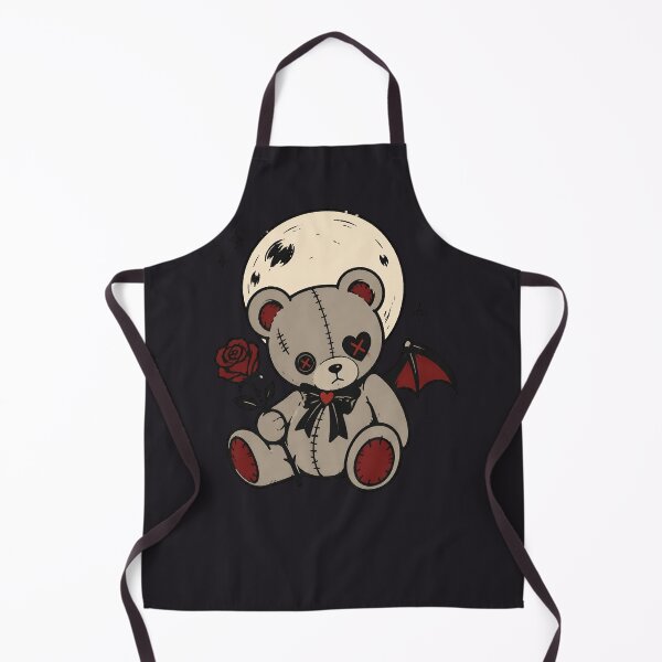 Item preview, Cute Gothic Teddy Bear Under a Full Moon designed and sold by MusesWhispers.