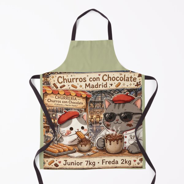 Item preview, Freda and Junior Paella Chef Valencia - Kawaii Spanish Cooking Cats designed and sold by MAISON SYLVIE.