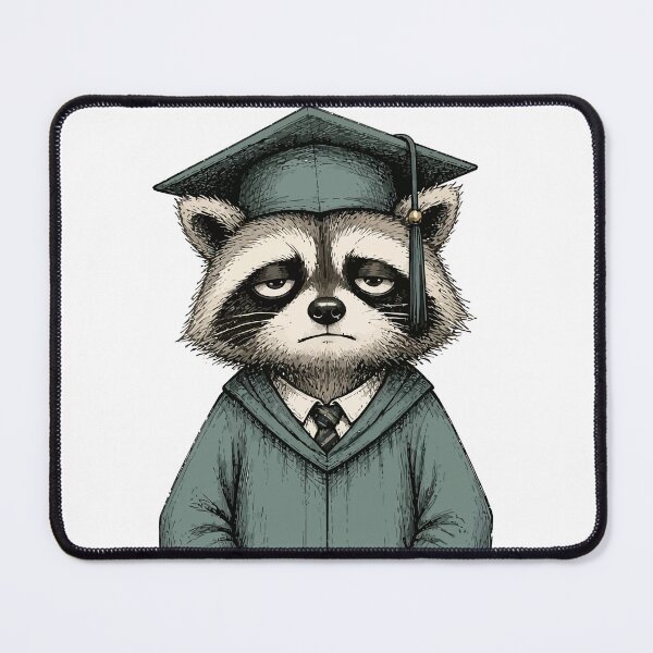 Item preview, Graduate Raccoon designed and sold by Orivane Shop.