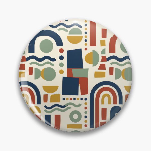 Item preview, Mid-Century Modern Abstract Geometric Arches Pattern designed and sold by artistastshirt.