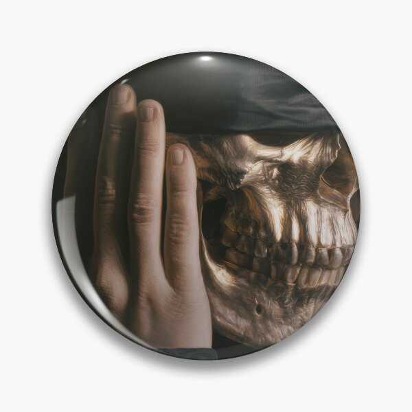 Item preview, Blindfolded Bronze Memento Mori Skull designed and sold by Shannon Hilson.