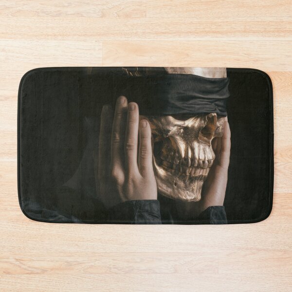 Item preview, Blindfolded Bronze Memento Mori Skull designed and sold by Shannon Hilson.