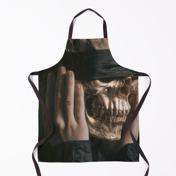 Item preview, Blindfolded Bronze Memento Mori Skull designed and sold by Shannon Hilson.