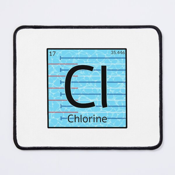 Item preview, Chlorine Elemental Symbol Pool Background Funny Swim Swimmer Humor designed and sold by bluue-jayy.