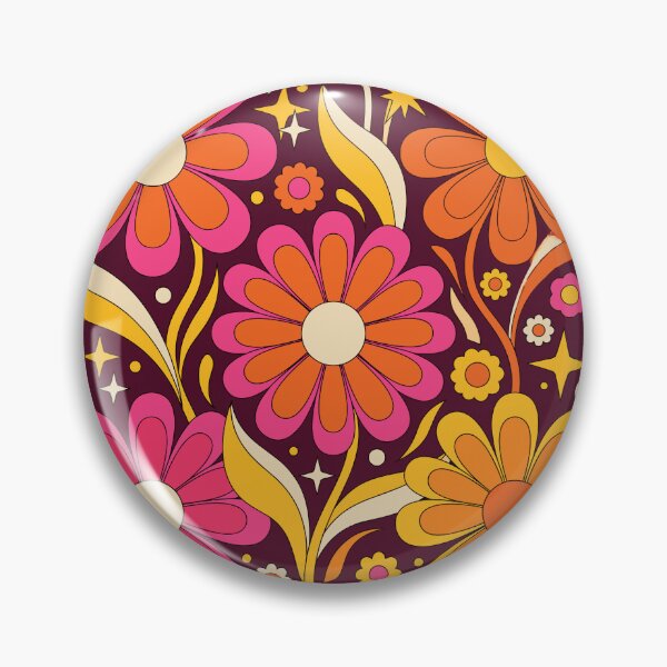 Item preview, Groovy 70s Retro Daisy Flower Power Pattern designed and sold by artistastshirt.
