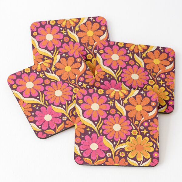 Item preview, Groovy 70s Retro Daisy Flower Power Pattern designed and sold by artistastshirt.