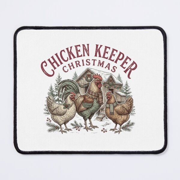 Item preview, Chicken Keeper Christmas Vintage Backyard Poultry Coop Farmer Emblem designed and sold by raedattia.