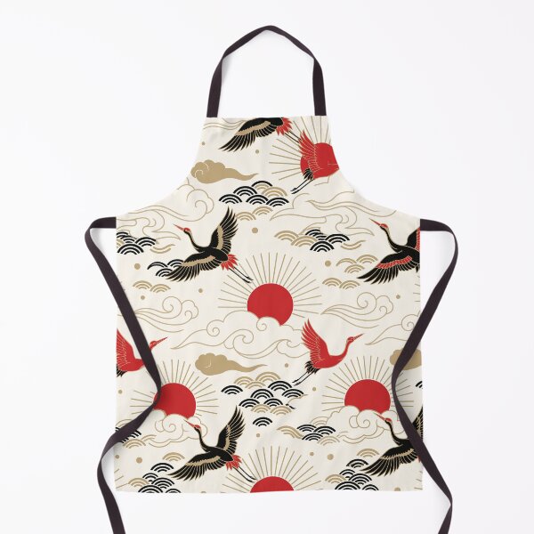 Item preview, Traditional Japanese Flying Cranes and Rising Sun Pattern designed and sold by artistastshirt.