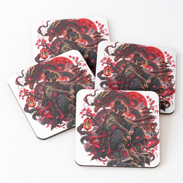 Item preview, Red Dragon Ronin Warrior designed and sold by VYBORA Studio.