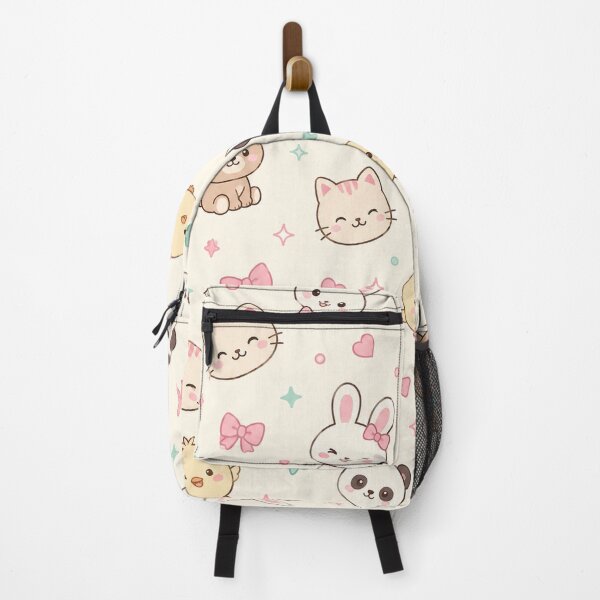Item preview, Kawaii Cute Animals Bunny Panda Puppy Pastel Pattern Graphic Tee designed and sold by TM DESIGNS AND MORE.