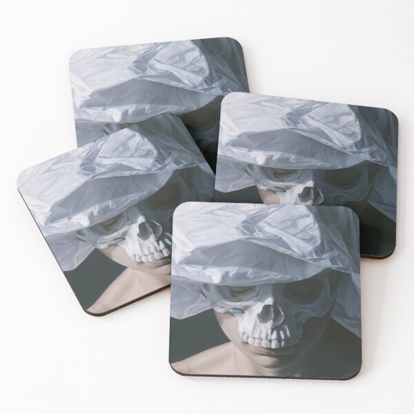 Item preview, Veiled Memento Mori Skull Portrait designed and sold by Shannon Hilson.