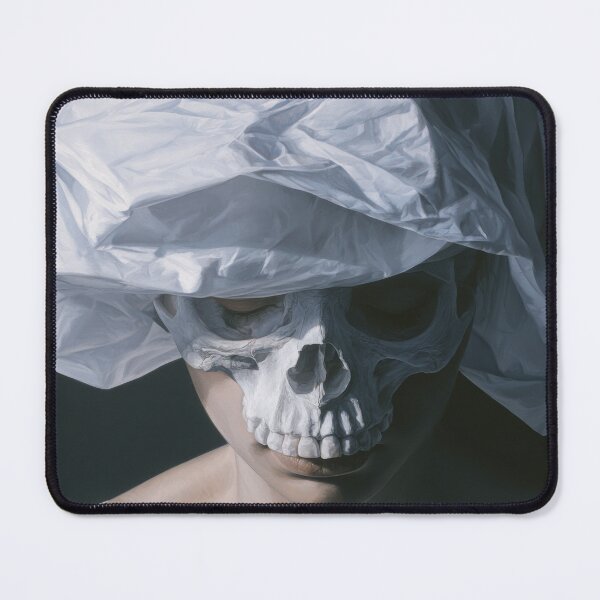 Item preview, Veiled Memento Mori Skull Portrait designed and sold by Shannon Hilson.