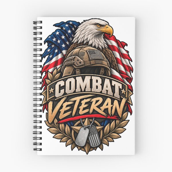Item preview, Combat Veteran American Eagle Flag Design designed and sold by Worn With Honor.