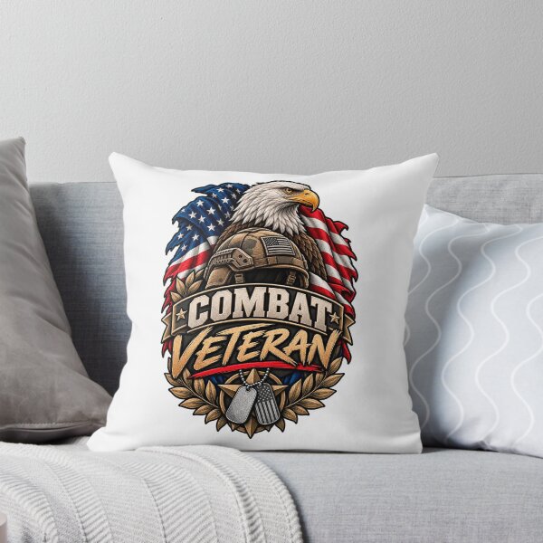 Item preview, Combat Veteran American Eagle Flag Design designed and sold by Worn With Honor.