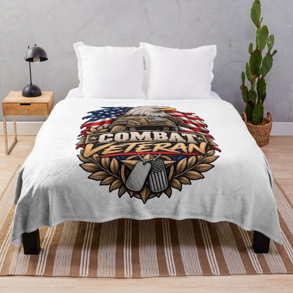 Item preview, Combat Veteran American Eagle Flag Design designed and sold by Worn With Honor.