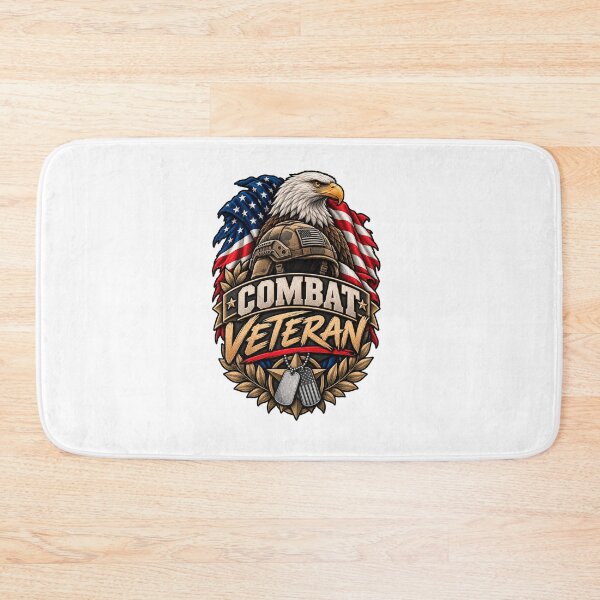 Item preview, Combat Veteran American Eagle Flag Design designed and sold by Worn With Honor.