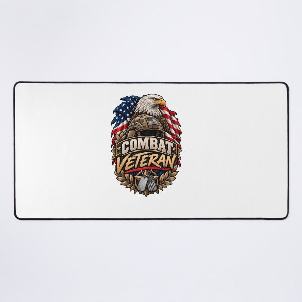 Item preview, Combat Veteran American Eagle Flag Design designed and sold by Worn With Honor.
