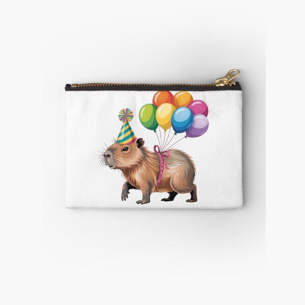 Item preview, Capybara with Balloons and Party Hat designed and sold by jkrphoto.